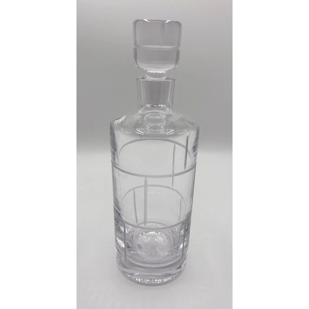 Tiffany & Co. Crystal Glass Modern Bambo Decanter 11